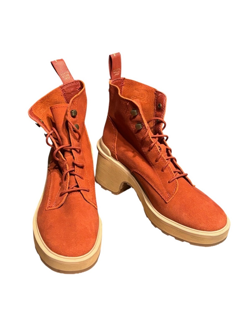 Sorel Women’s Hi-Line Heel Lace Warp Chunky Platform Boots